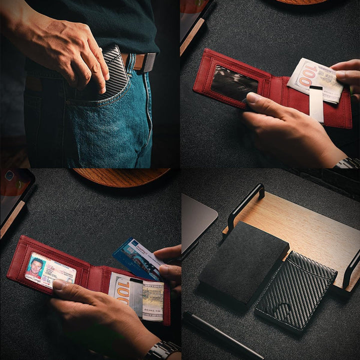 Kalsten | Genuine Leather Anti-theft Swipe Card Holder