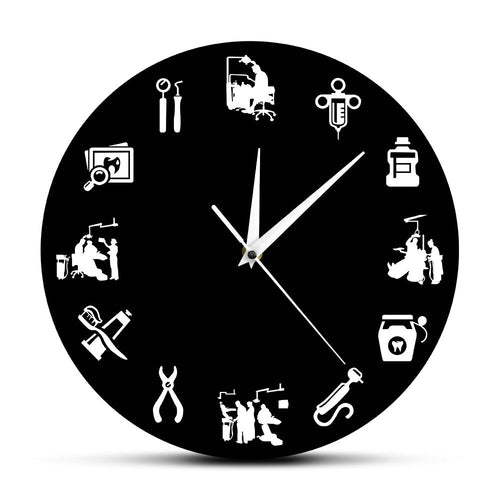 Stylish Dental - Design Wall Clock for a Modern Interior Noxord
