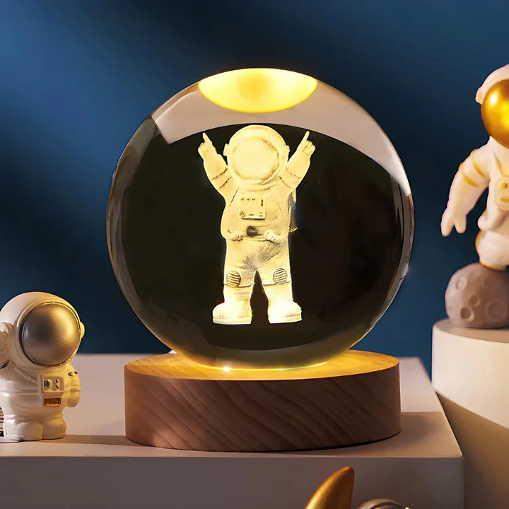 3D Crystal Ball LED Night Light Noxord