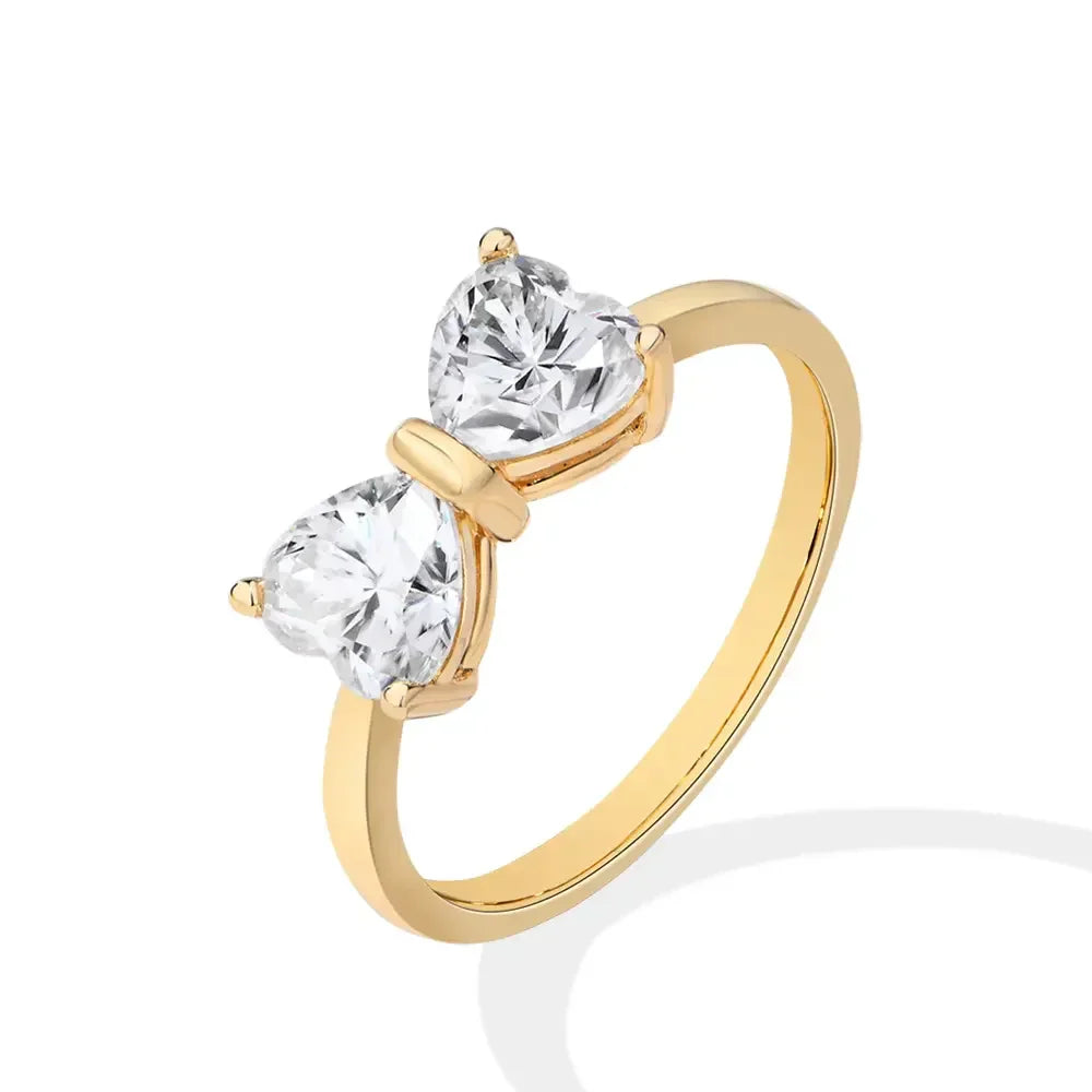 Noxord | S925 Moissanite Feminine Bow Ring