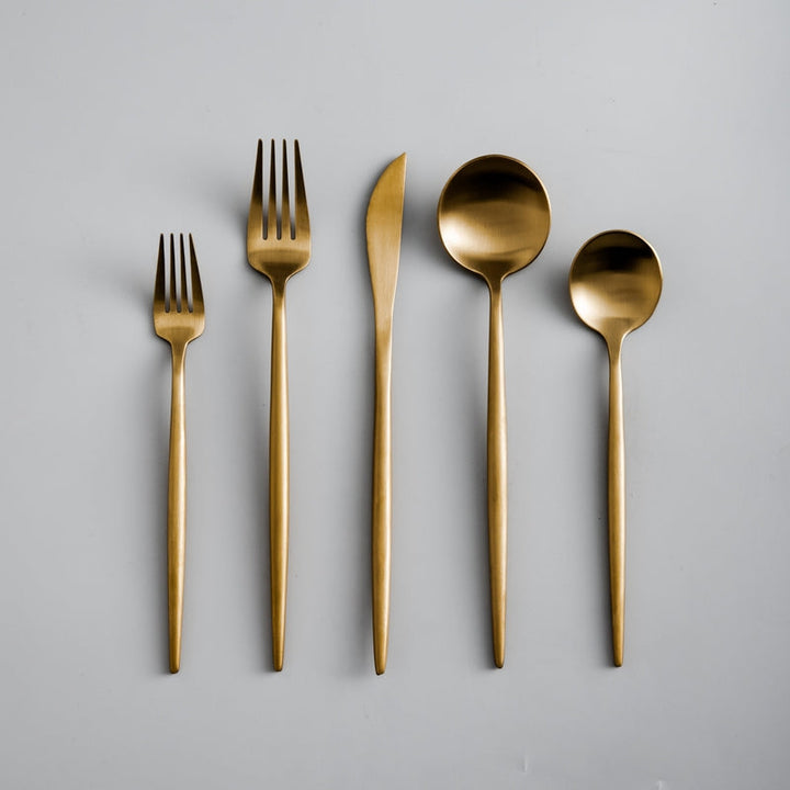 Modern Luxe Cutlery Set of Stainless Steel in Stylish Colors Noxord