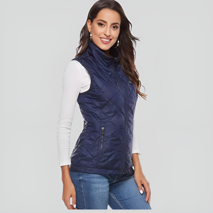 Kalsten | Heated vest for women with dual control and 9 heating zones – comfort and warmth for every season