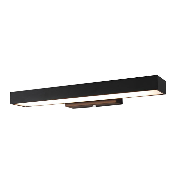 Outdoor Motion Sensor Black Rectangle Wall Light | Kalsten