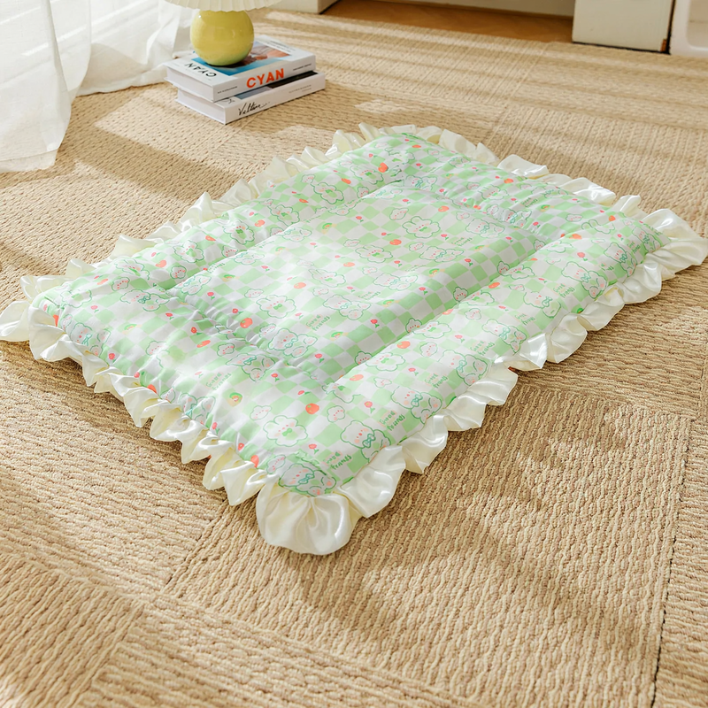 Reversible pet mat made of cotton, waterproof