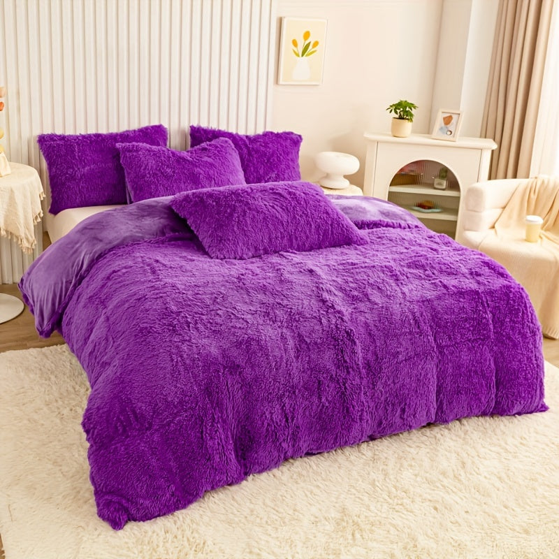 Ultra Soft Plush Duvet Cover Set with Zipper - Luxury & Comfort Kalsten
