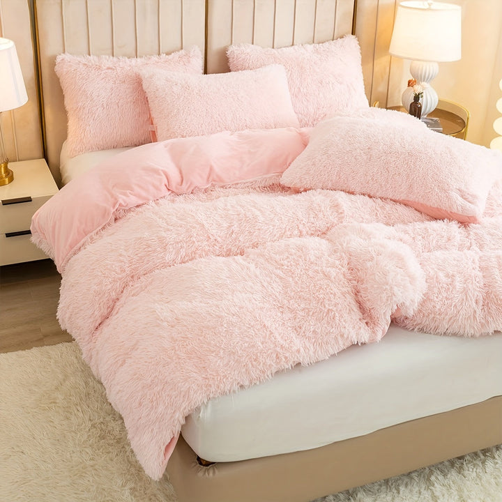 Ultra Soft Plush Duvet Cover Set with Zipper - Luxury & Comfort Kalsten