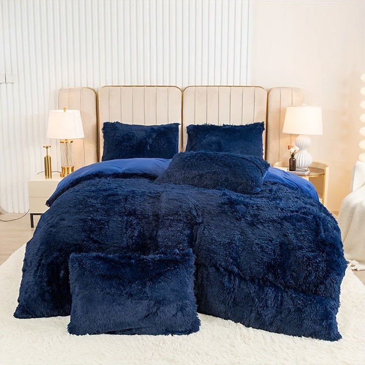 Ultra Soft Plush Duvet Cover Set with Zipper - Luxury & Comfort Kalsten