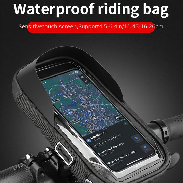 Waterproof Phone Holder for Bicycle and Motorcycle – 360° Rotatable and Suitable for 4.5–6.4 inch | Kalsten