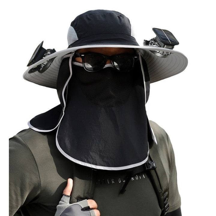 Quick-drying Solar Fan Outdoor Big Brim Sun Hat | Kalsten