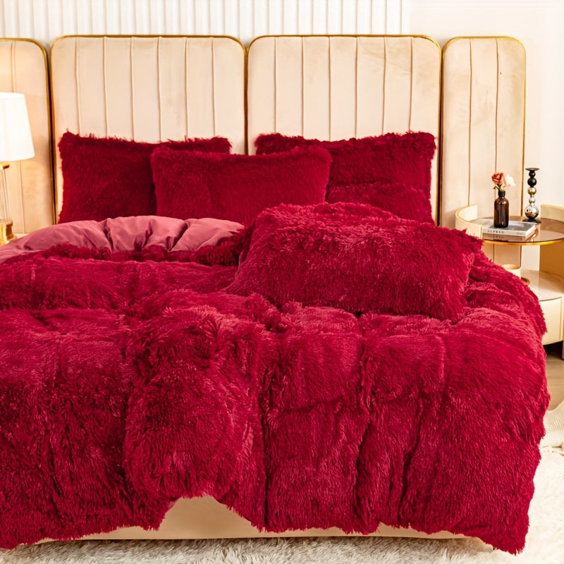 Ultra Soft Plush Duvet Cover Set with Zipper - Luxury & Comfort Kalsten