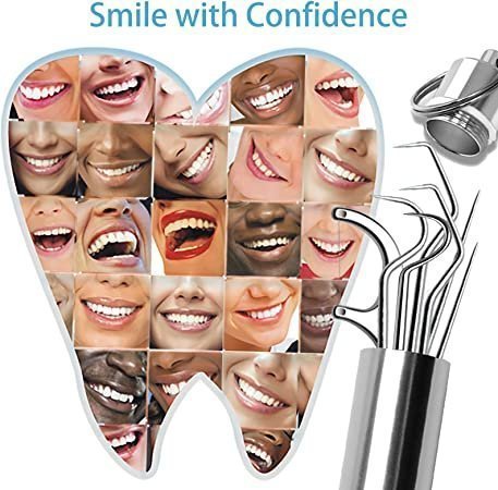 Clean Pick - 7 Piece Stainless Steel Toothpick Set | Kalsten
