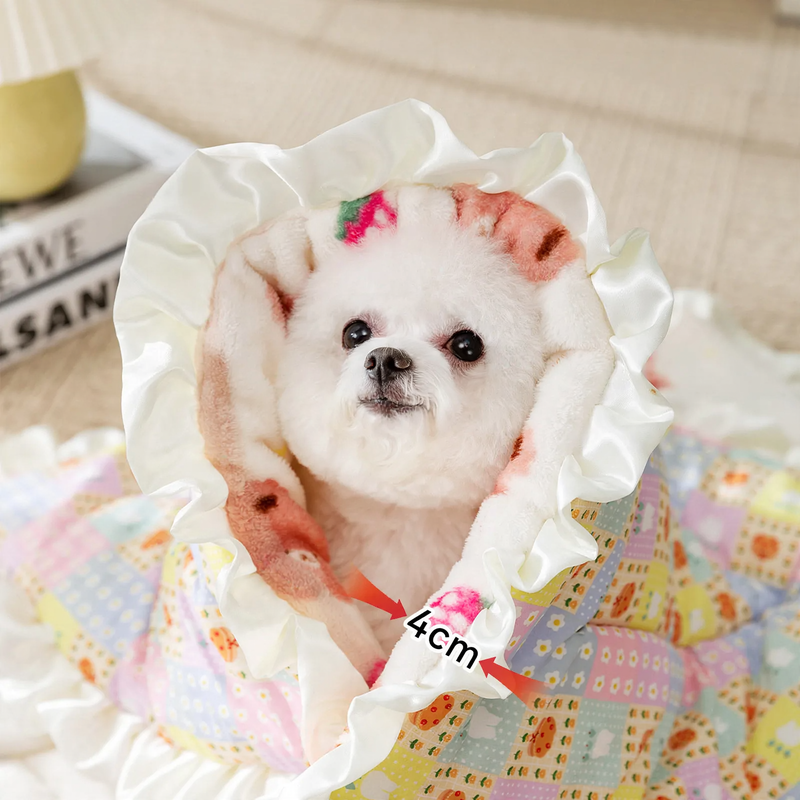 Reversible pet mat made of cotton, waterproof