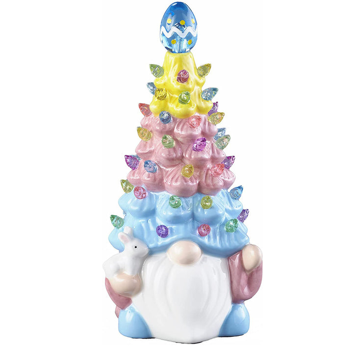 Illuminated gnome figure made of synthetic resin