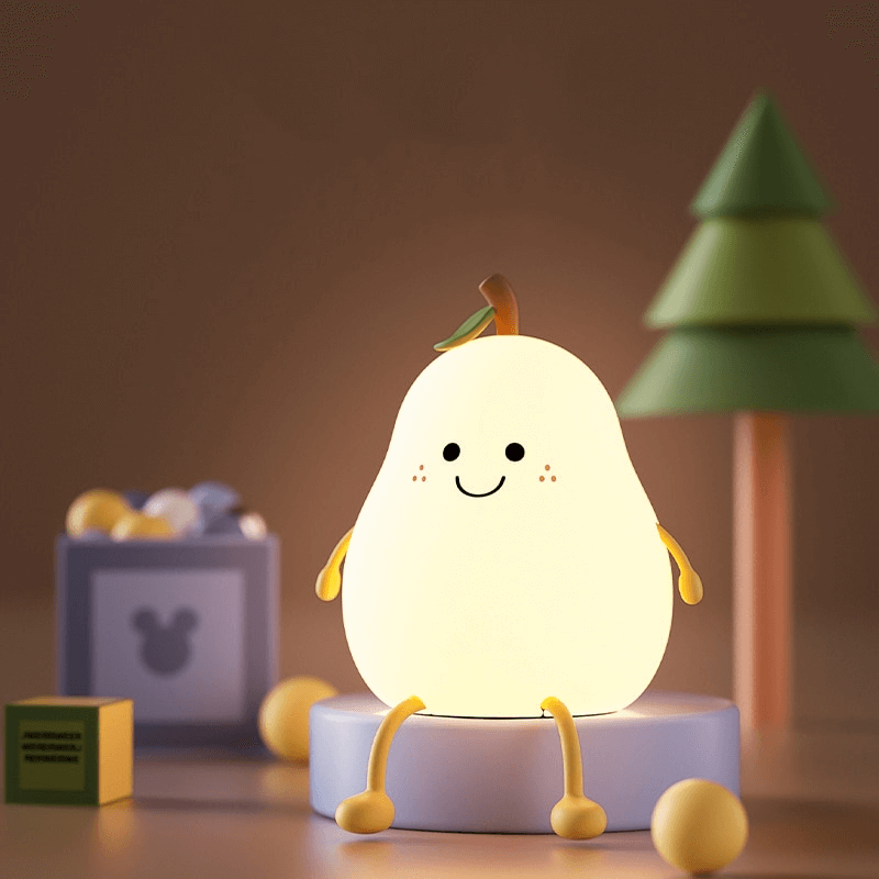 Cute peach-colored lamp with lighting | Kalsten