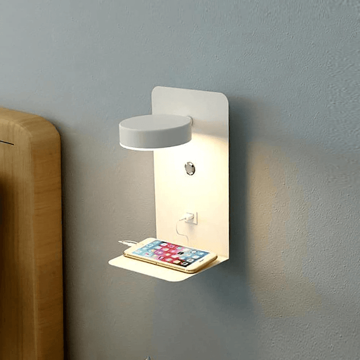 Night Lamp with Charger – 330° Rotatable LED Desk Light