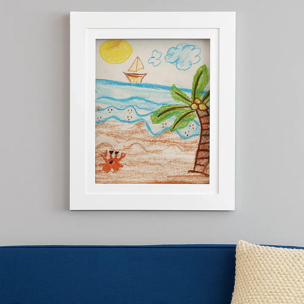 Wooden Hinged Art Display Photo Frame Noxord