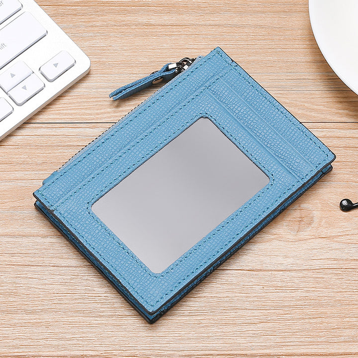 Textured Leather Card Holder