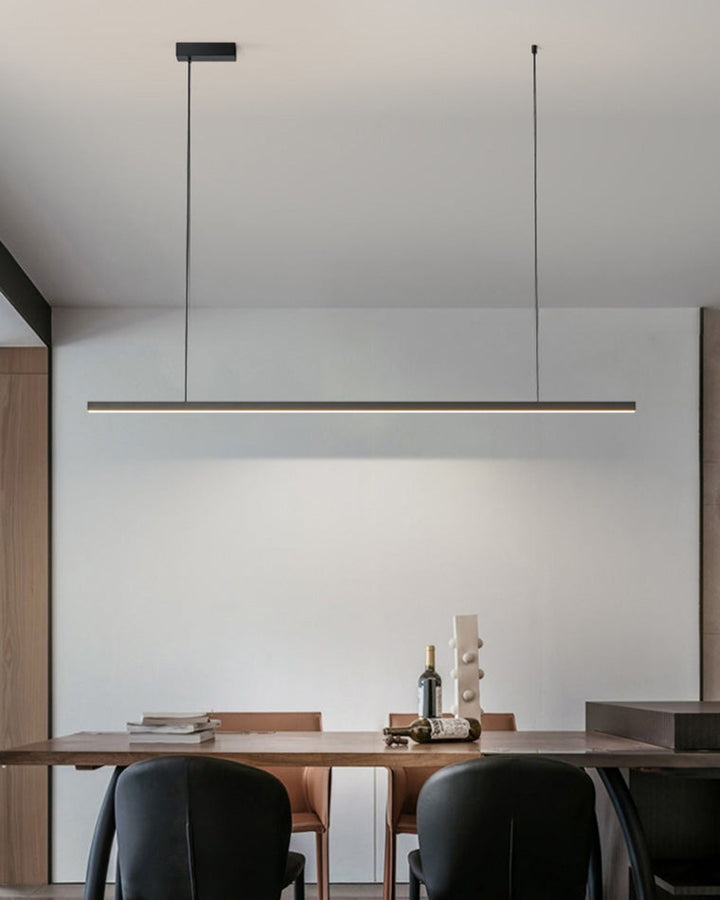Linear Pendant Light Metal 39 in Adjustable Kitchen Island LED Warm White 3000K-6000K Modern Dining Room Hanging Lamp | Kalsten