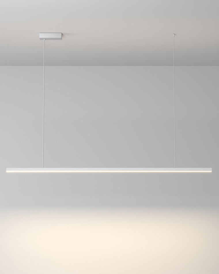 Linear Pendant Light Metal 39 in Adjustable Kitchen Island LED Warm White 3000K-6000K Modern Dining Room Hanging Lamp | Kalsten