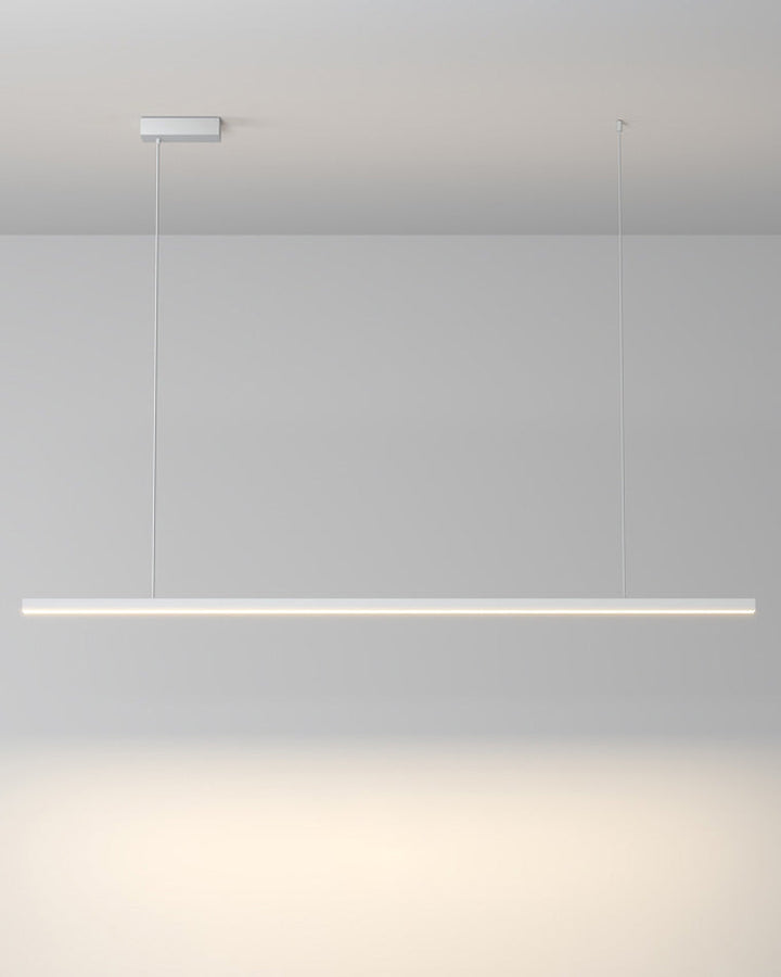 Linear Pendant Light Metal 39 in Adjustable Kitchen Island LED Warm White 3000K-6000K Modern Dining Room Hanging Lamp | Kalsten