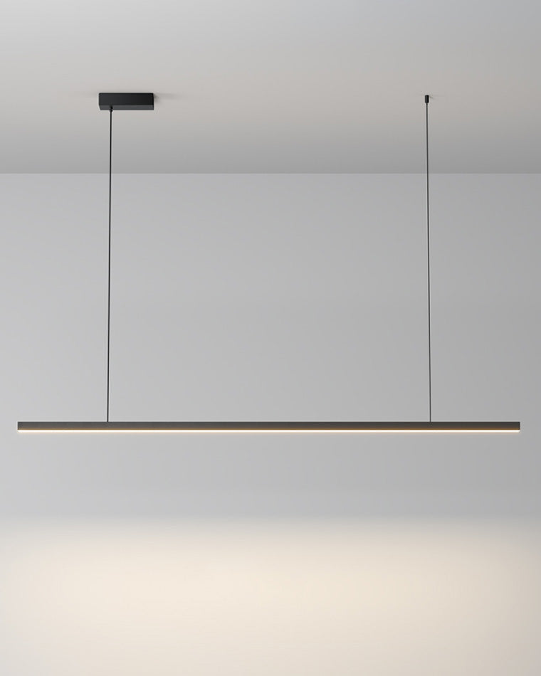 Linear Pendant Light Metal 39 in Adjustable Kitchen Island LED Warm White 3000K-6000K Modern Dining Room Hanging Lamp | Kalsten