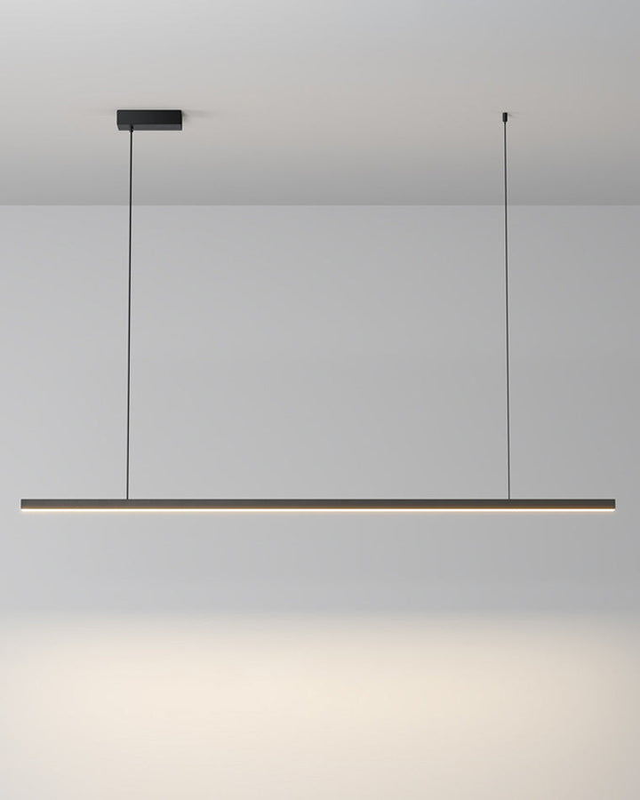Linear Pendant Light Metal 39 in Adjustable Kitchen Island LED Warm White 3000K-6000K Modern Dining Room Hanging Lamp | Kalsten