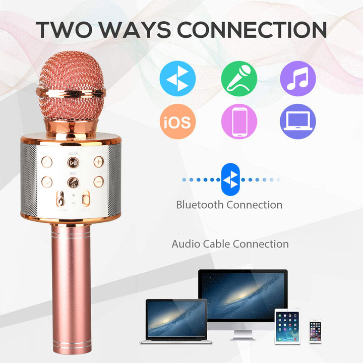 Kalsten | Rechargeable wireless Bluetooth karaoke microphone