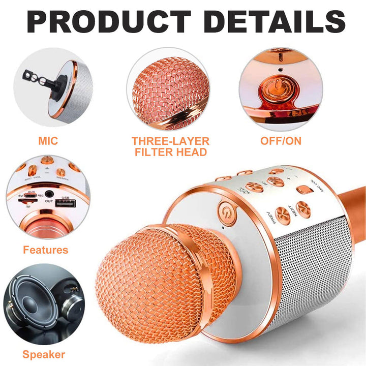Kalsten | Rechargeable wireless Bluetooth karaoke microphone