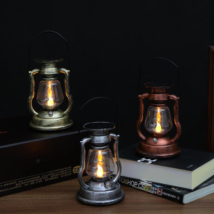 Solar Retro Kerosene Lamp Horse Lamp LED Outdoor Garden Patio Decoration Portable Flame Candle Light | Kalsten