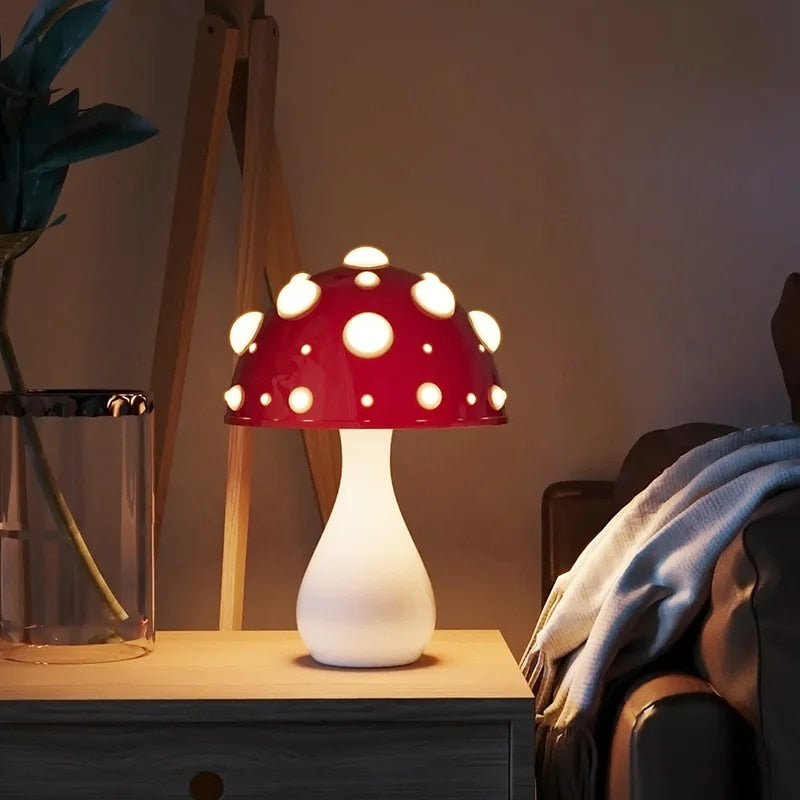 LumiFungi – Luxury LED Table Lamp with Mood-Filled Mushroom Design and Dimmable Light | Noxord