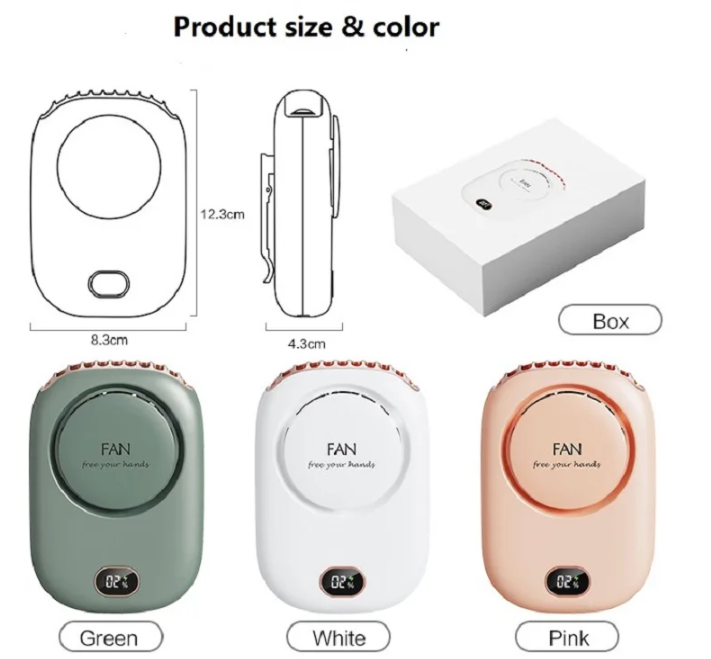 Ultraportable hands-free cooling fan | Kalsten