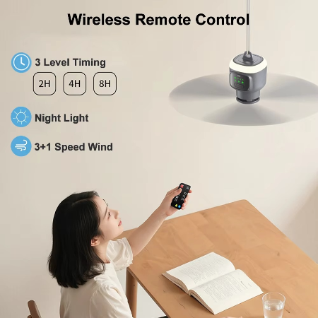 Kalsten | Ultimate Outdoor 12000mAh Rechargeable Ceiling Fan with LED Light