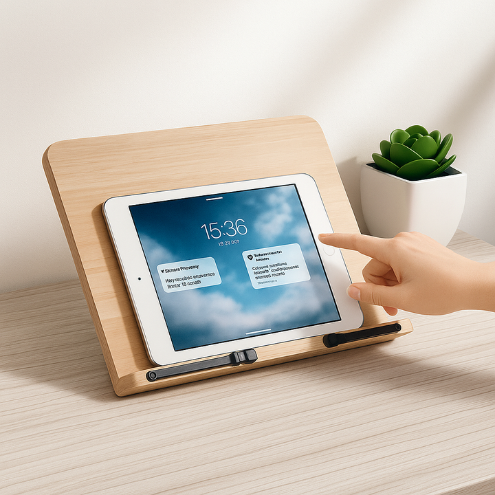 Foldable Adjustable – Wooden Stable Frame – Cookbooks Tablets and Hands-free Reading Kalsten
