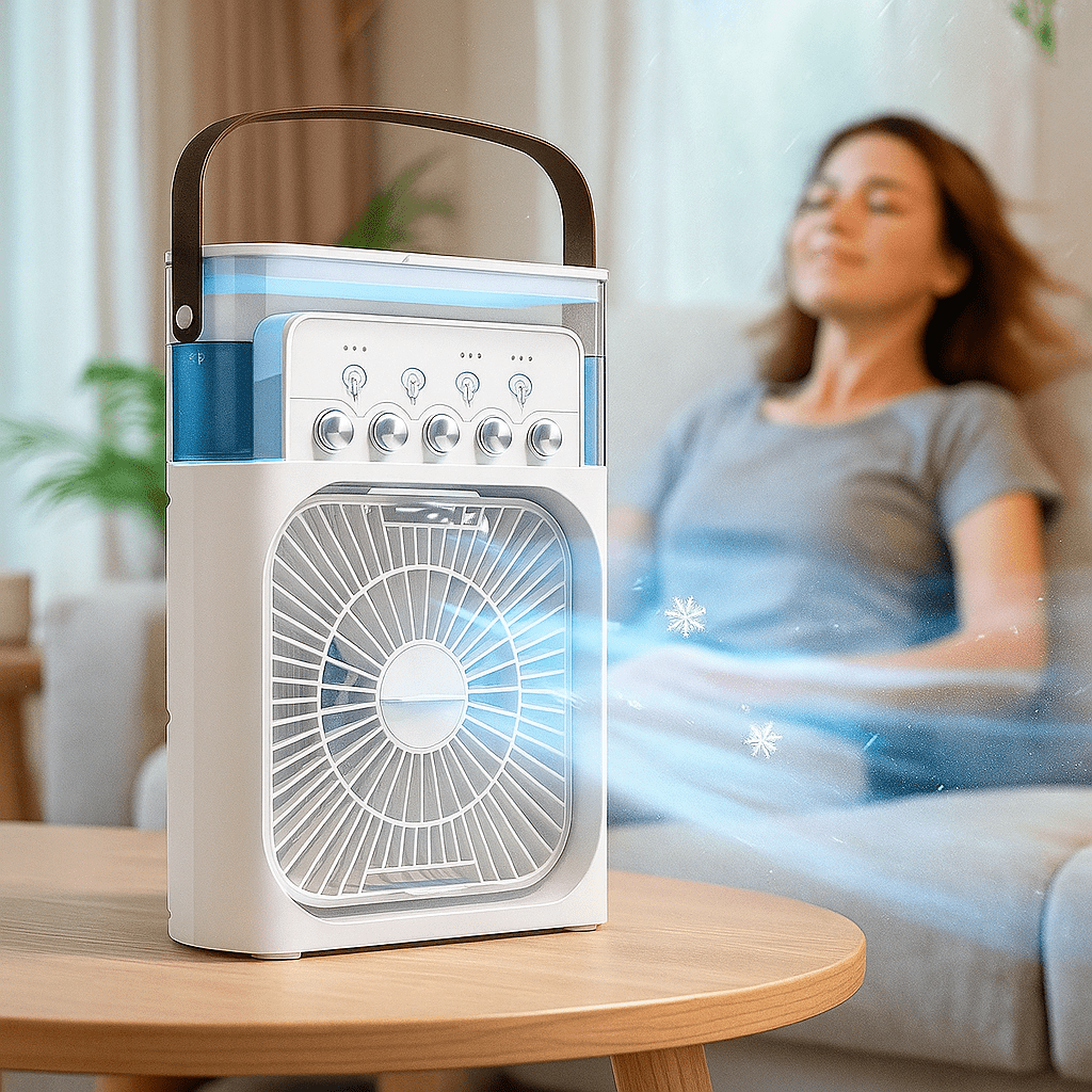 Portable Silent 3-in-1 LED Cooling Fan | Kalsten