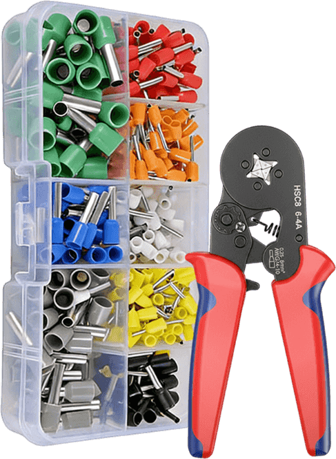 End sleeves set with crimping pliers | Kalsten