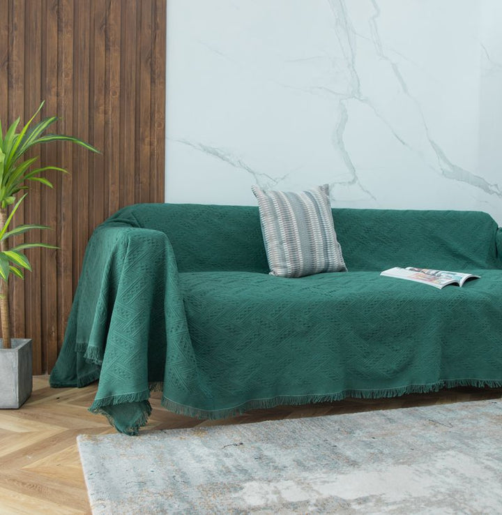 Stylish Textured Sofa Blanket