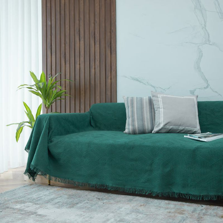 Stylish Textured Sofa Blanket