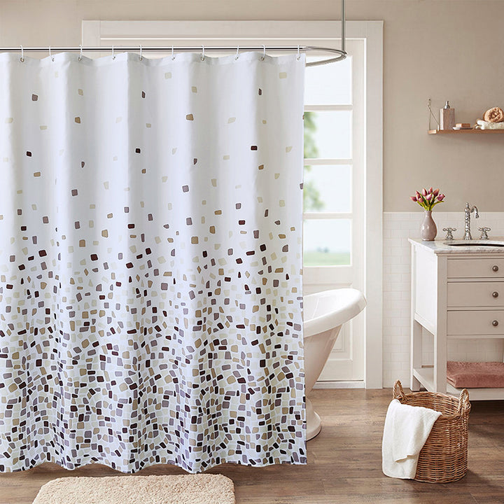 Mosaic Pattern Shower Curtain Kalsten