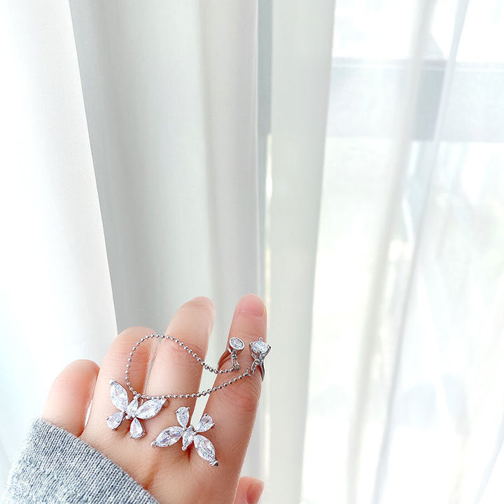 Elegant Butterfly-Inspired Adjustable Ring Kalsten