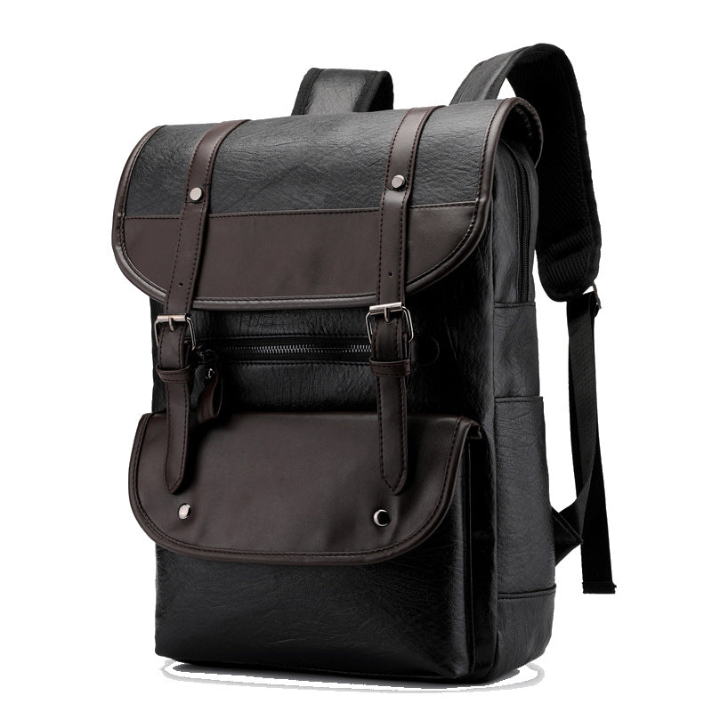 Vintage Style Leather Backpack Kalsten