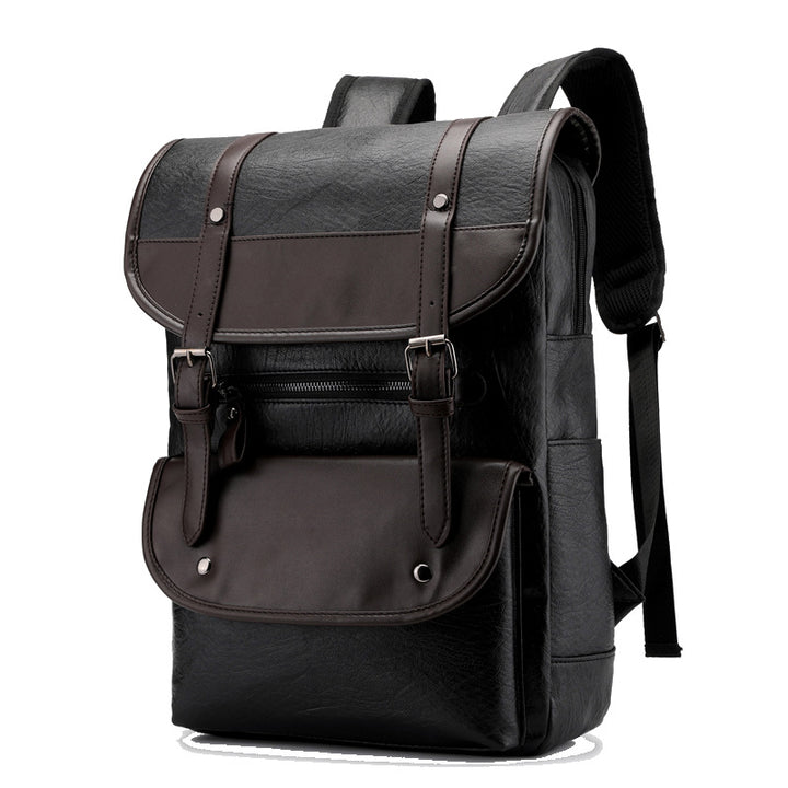 Vintage Style Leather Backpack Kalsten