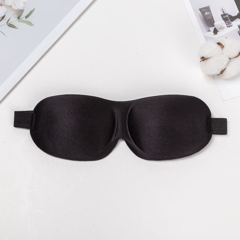 Three-Dimensional Contoured Breathable Sleep Mask With Adjustable Strap