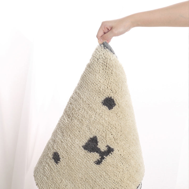 Cartoon Bunny-Themed Plush Bath Mat