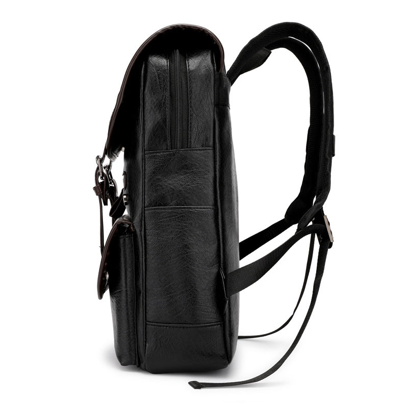 Vintage Style Leather Backpack Kalsten