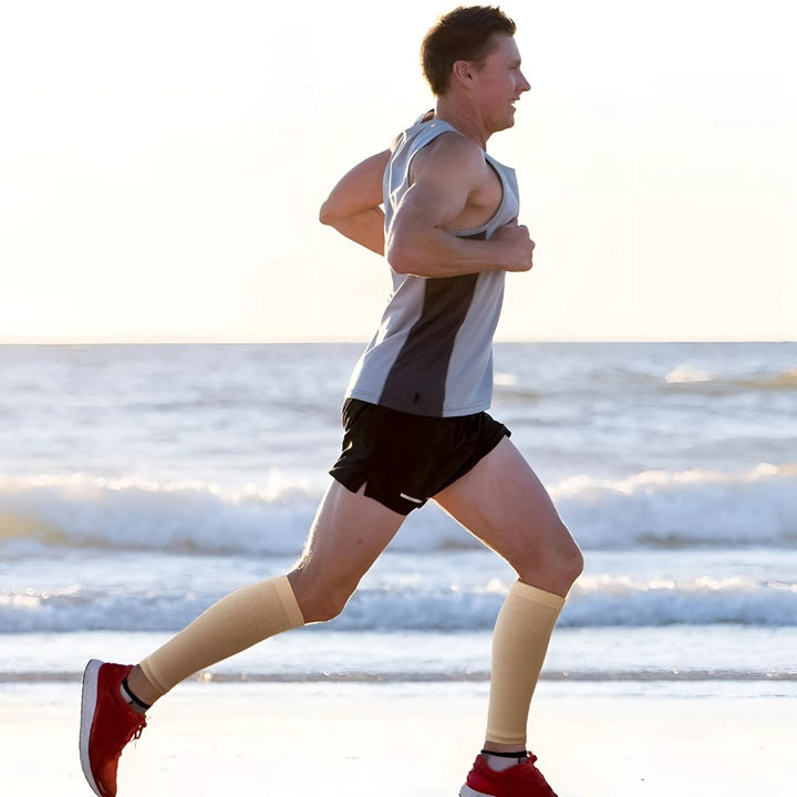 ComfortFlow Support Socks | Soft Highly Elastic Calf Compression - for Muscle Recovery and Circulation Enhancement Kalsten