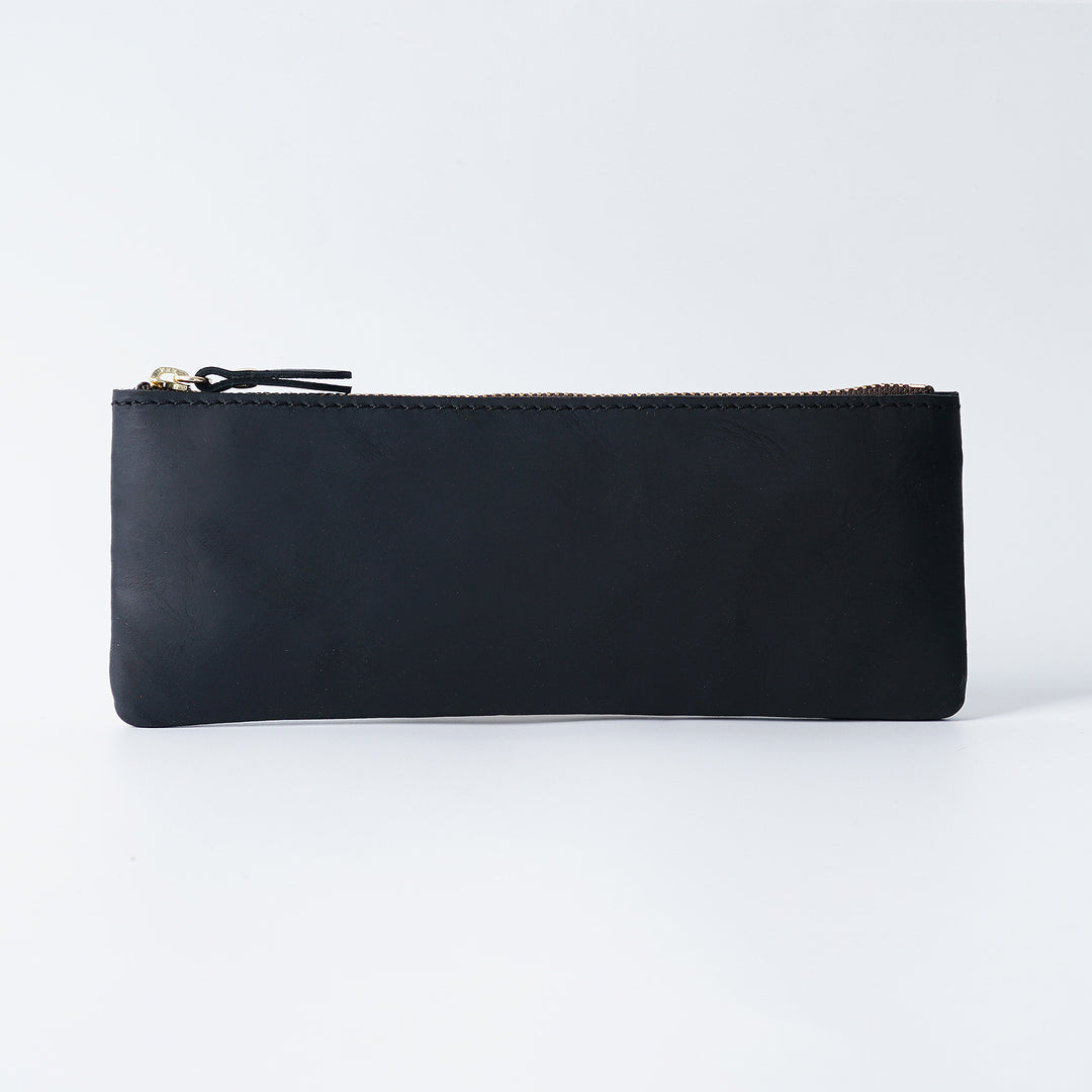 Leather Zippered Pencil Pouch