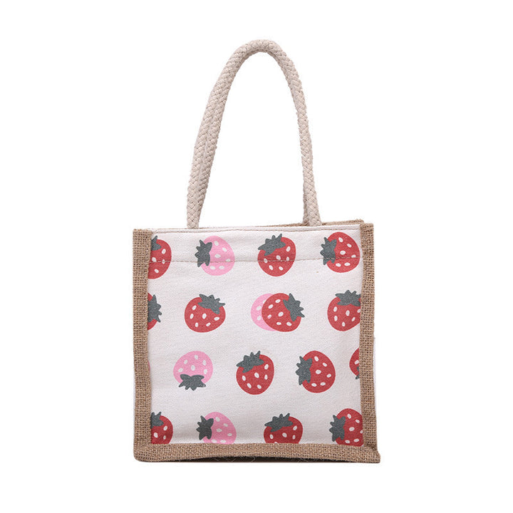 Funny Food-Themed Canvas Tote Bag
