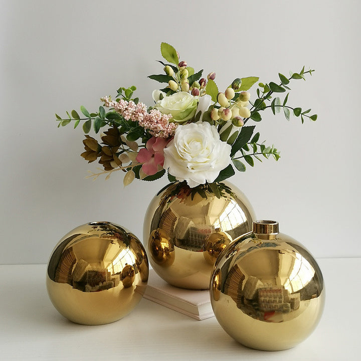Decorative Round Ceramic Bouquets Holder Kalsten