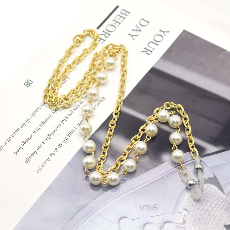Elegant Pearl-Decorated Eyewear Chain Kalsten