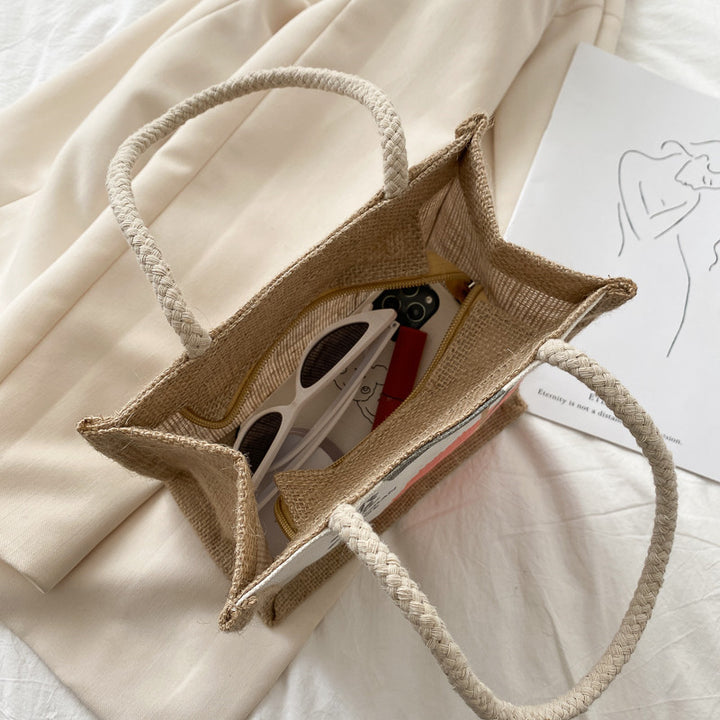 Funny Food-Themed Canvas Tote Bag